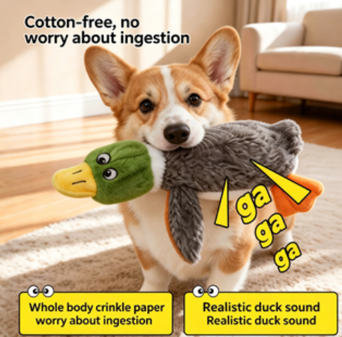 Durable, chewable, and squeaky plush toy for pets to enjoy and relieve boredom (for teething)