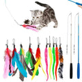 Colorful Feather Fishing Rod Caterpillar Bell Caterpillar Toy