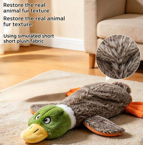 Durable, chewable, and squeaky plush toy for pets to enjoy and relieve boredom (for teething)