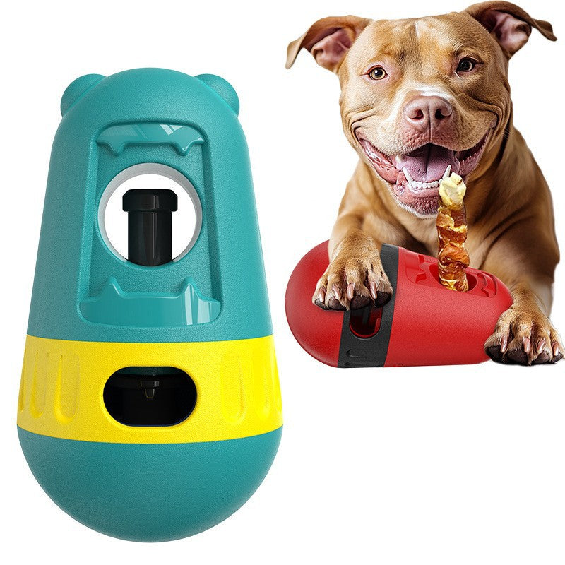Slow-release treat ball holder dog toy