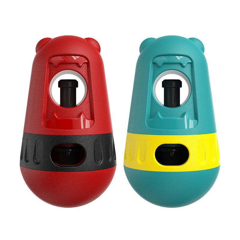 Slow-release treat ball holder dog toy