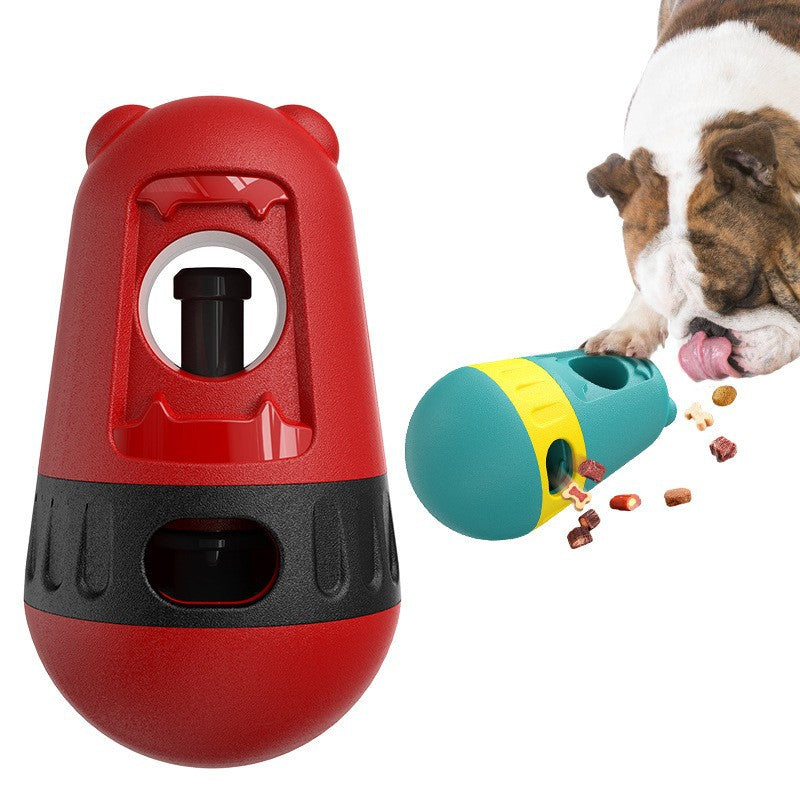 Slow-release treat ball holder dog toy