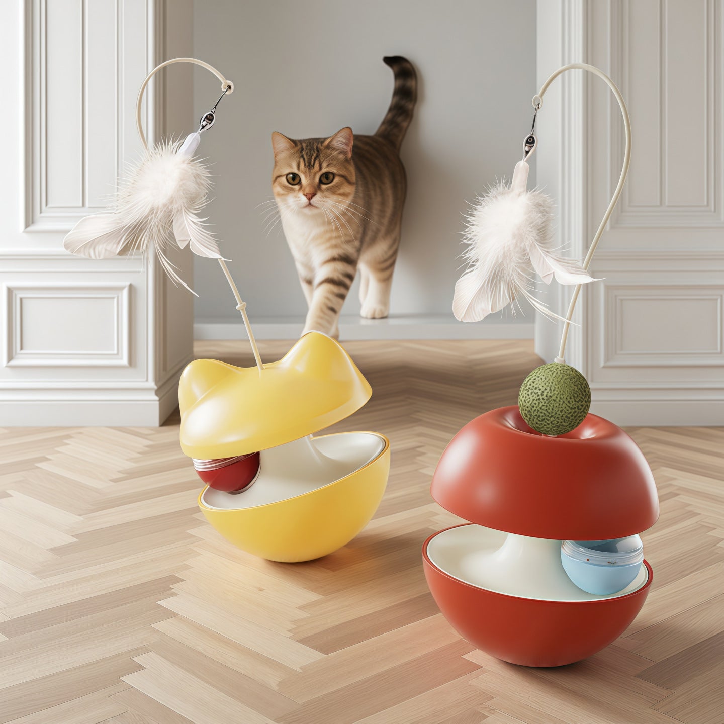 New roly-poly cat toy