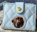 Custom-made, handcrafted, luxurious portable leather card holder for pets (handmade, time is long, please do not place an order if you need it urgently)